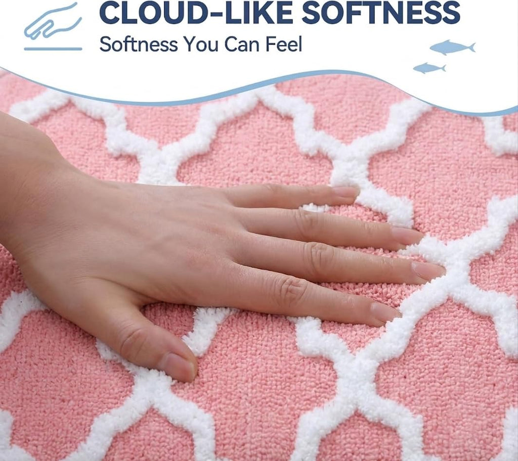 Microfiber Bath Mat 40x60 cm, Blue | Soft, Anti-Slip, Pack of 1
