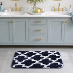 Microfiber Bath Mat 40x60 cm, Blue | Soft, Anti-Slip, Pack of 1
