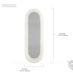 Table Runner Oval, Linen Textured Table Runner for Dining Table, 30x91 cm Farmhouse Boho Table Decor for Home Kitchen, Everyday Wedding Party Holiday Table Setting (Beige & Off-White)