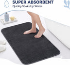 Bath Mat 40x60 cm | Soft Plush Quick Dry | Non-Slip Floor Mat
