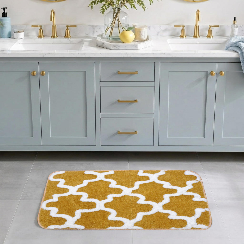 Microfiber Bath Mat 40x60 cm, Blue | Soft, Anti-Slip, Pack of 1