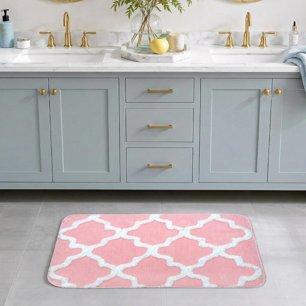 Microfiber Bath Mat 40x60 cm, Blue | Soft, Anti-Slip, Pack of 1