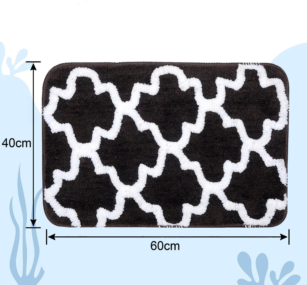Microfiber Bath Mat 40x60 cm, Blue | Soft, Anti-Slip, Pack of 1
