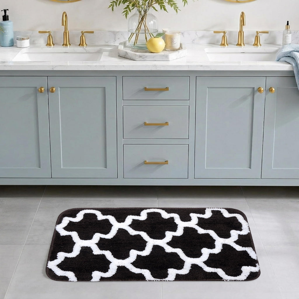 Microfiber Bath Mat 40x60 cm, Blue | Soft, Anti-Slip, Pack of 1