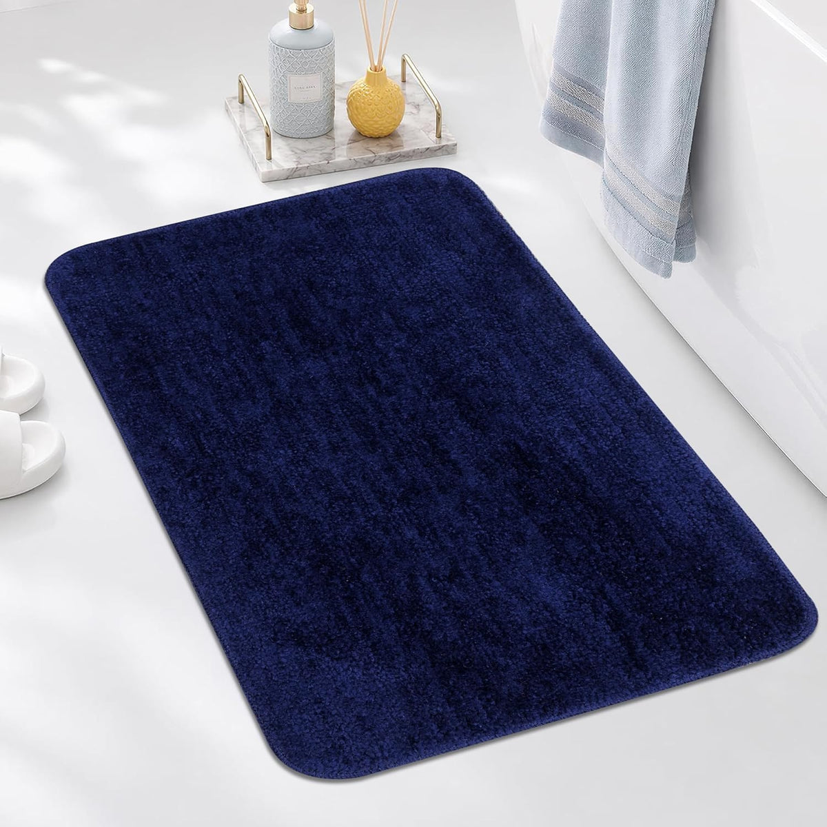 Bath Mat 40x60 cm | Soft Plush Quick Dry | Non-Slip Floor Mat