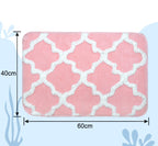 Microfiber Bath Mat 40x60 cm, Blue | Soft, Anti-Slip, Pack of 1
