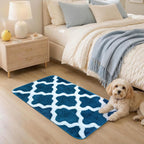Microfiber Bath Mat 40x60 cm, Blue | Soft, Anti-Slip, Pack of 1