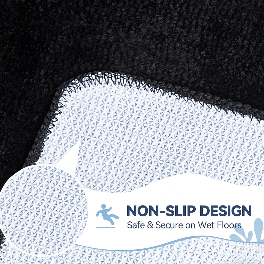 Bath Mat 40x60 cm | Soft Plush Quick Dry | Non-Slip Floor Mat