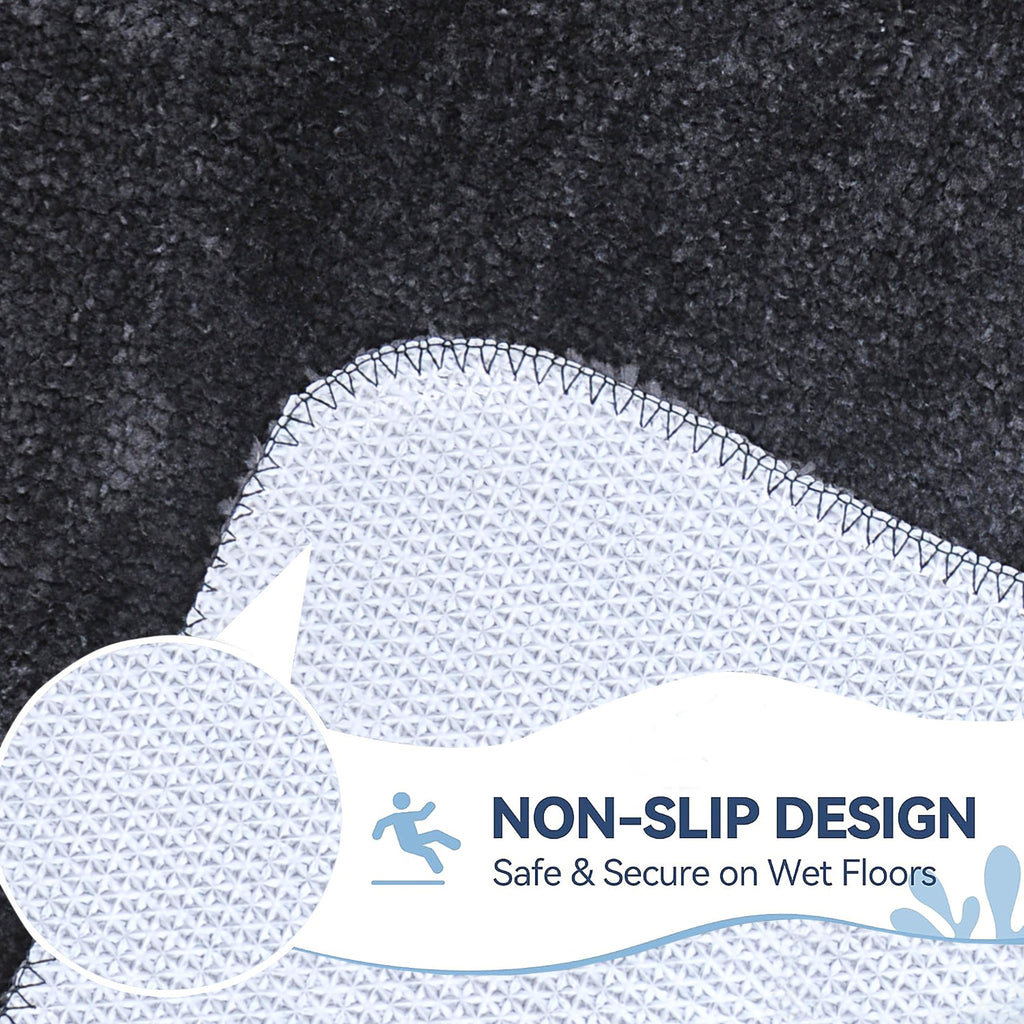 Bath Mat 40x60 cm | Soft Plush Quick Dry | Non-Slip Floor Mat